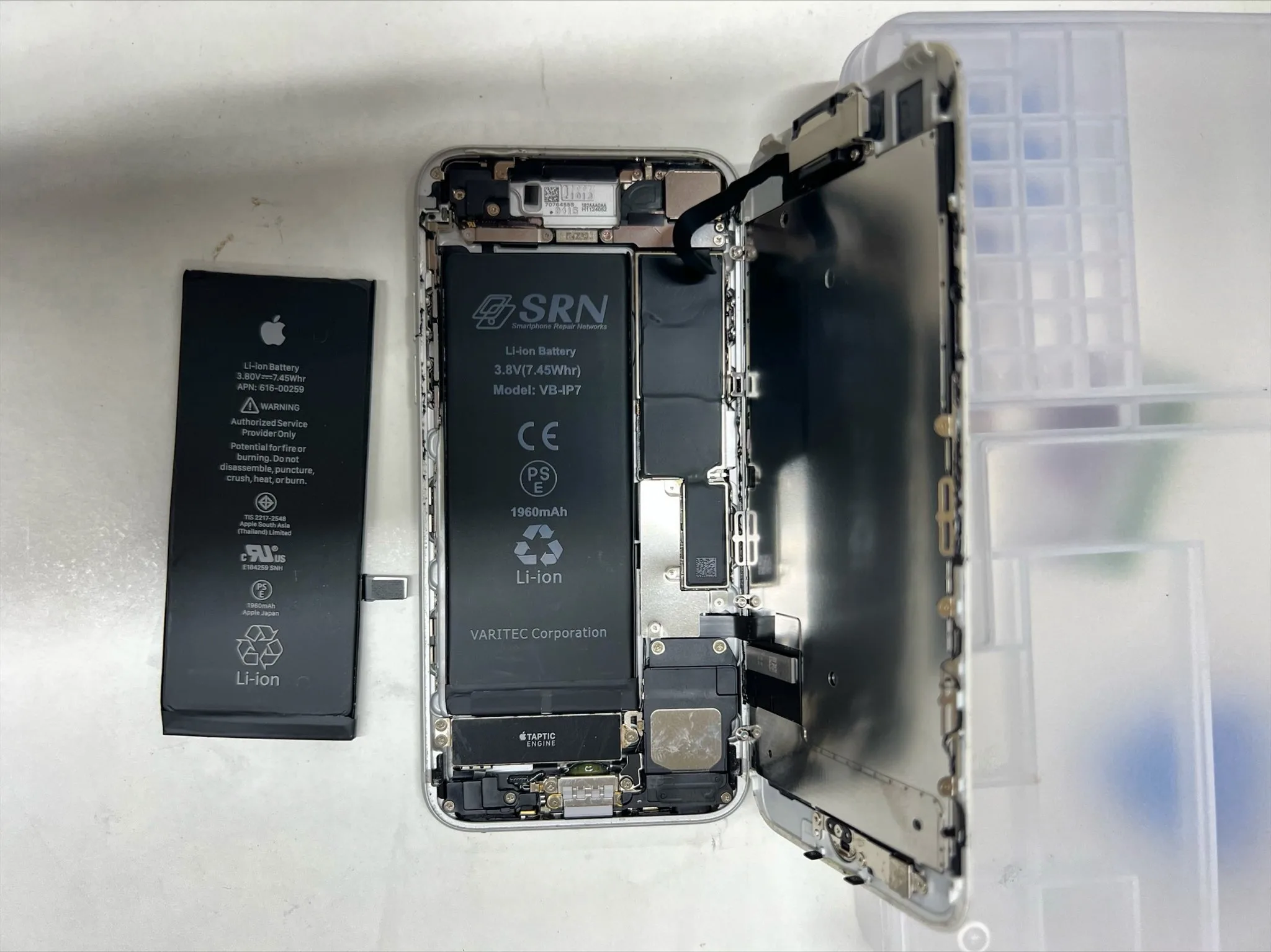 iPhone7のバッテリー交換修理