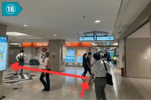 阪急大阪梅田駅からスマプロまでのアクセス18