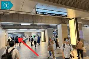 阪急大阪梅田駅からスマプロまでのアクセス7