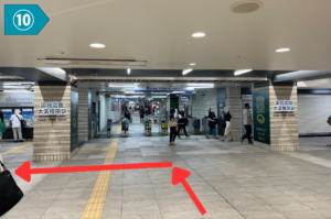 阪急大阪梅田駅からスマプロまでのアクセス10