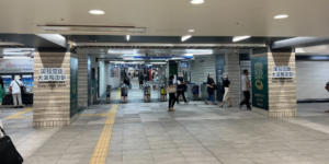 阪神電車大阪梅田駅の改札