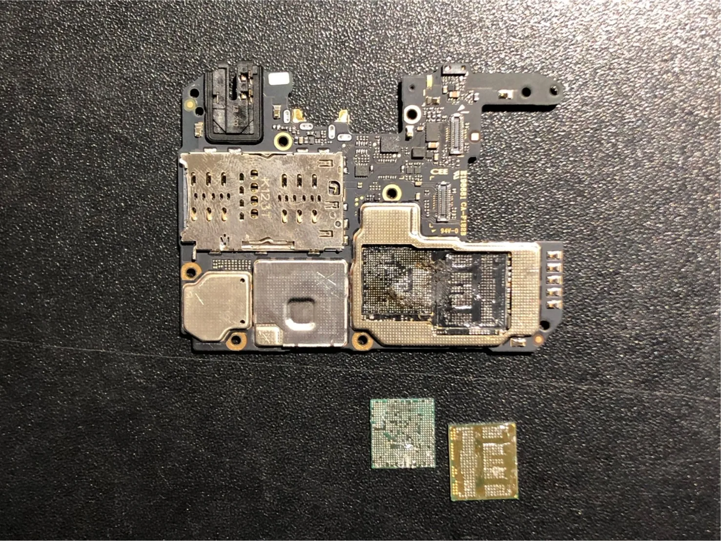 基板修理　CPU移植